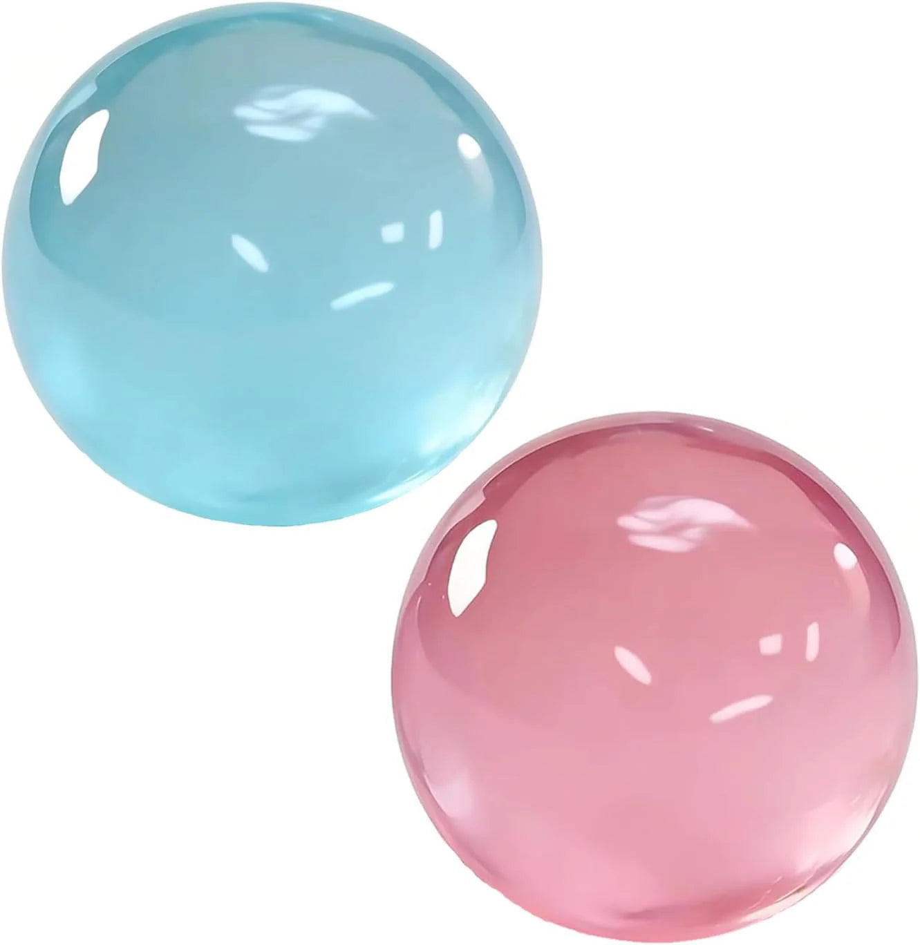Coconut Oil Squishy, Coconut Oil Stress Ball – Super Soft, Handmade Slow Rising Fidget Squeeze Toy for Stress Relief, Squeeze the Stress Away (Blue+Pink) - US 2604