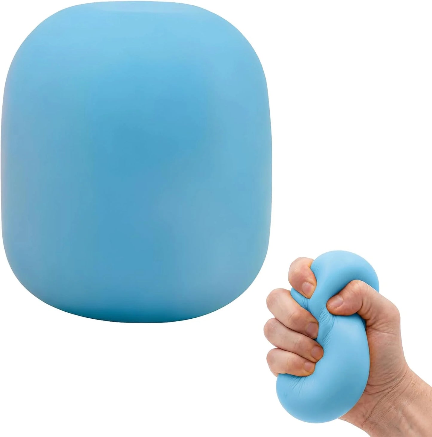 Gum Drop Squeeze Color Changing Squishy, Slow Stress Balls Fidget Sensory Toys for Adults,Gum Drop Shape Fidgets for Pull Stretch Squishy Toy (Blue) - US 8615