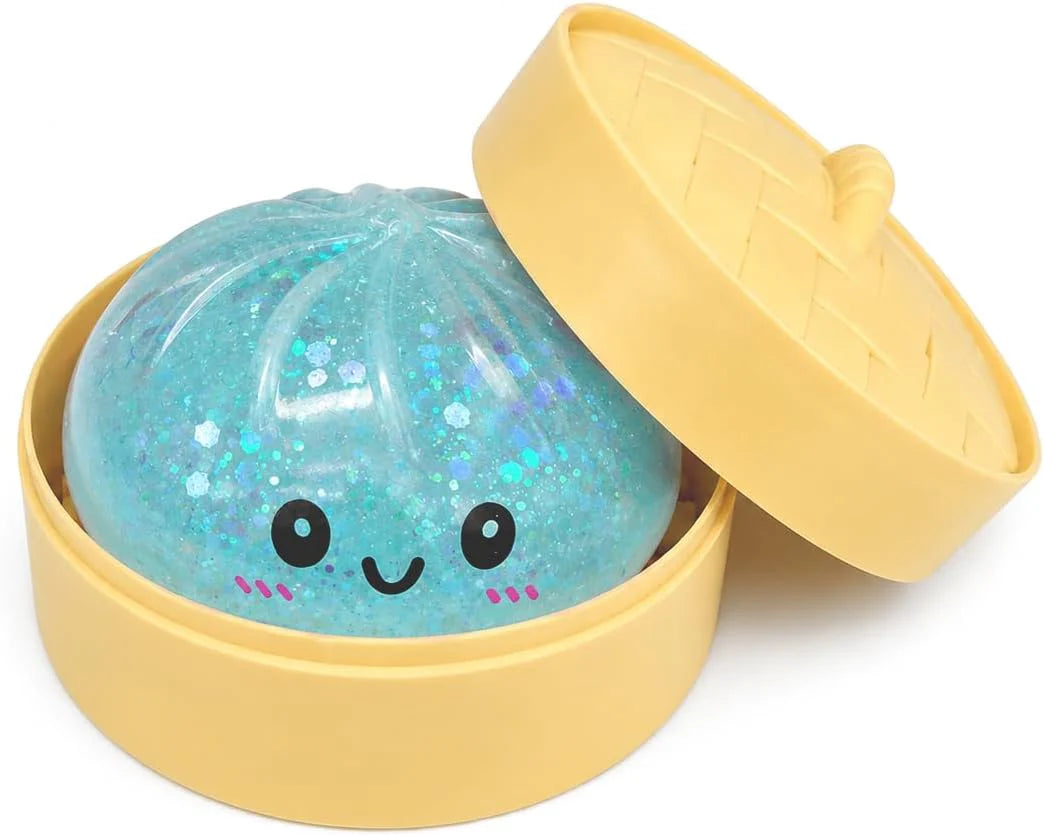 Blue Dumpling Squishies New Mystery Squishies Dumpling with Box Stress Relief Balls Sensory Toys Desk Squeeze Toys Gift - US 3589