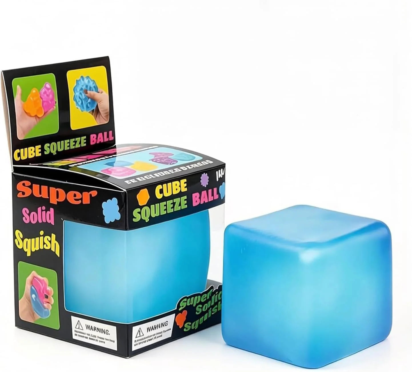 Premium Big Block Cube ,Ice Cube Squishies Toys,Durable, Slow-Rebound fingertip Exquisite Spherical ice Cube with boxGift-Ready (Blue) - US 2990