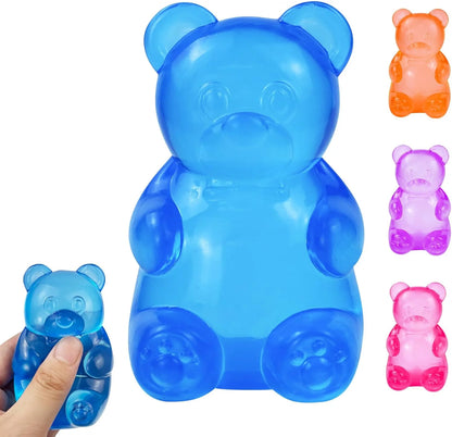 Gummy Bear Squishy, Stress Bear Taba Squishy, Taba Squishy Toys for Kids, Stress Balls Valentines Day Gifts Birthday Gifts Party Favors-Blue - US 5546