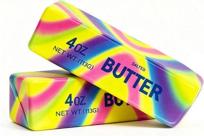 Slow Rising Squishy，Taba Squishy, Stress Balls，Party Favor Gift (Butter stick-2pcs)-0519 (Colorful-2pcs) - US 5050