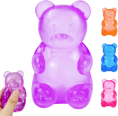 Gummy Bear Squishy, Stress Bear Taba Squishy, Taba Squishy Toys for Kids, Stress Balls Valentines Day Gifts Birthday Gifts Party Favors-Purple - US 2886